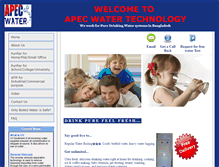 Tablet Screenshot of apecwaterbd.com